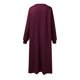 thumbnail image 3 of Gibobby Vestido de manga larga para mujer Vestido largo a la moda para mujer, vestido de sudadera con empalme con capucha(Rojo,CH), 3 of 5