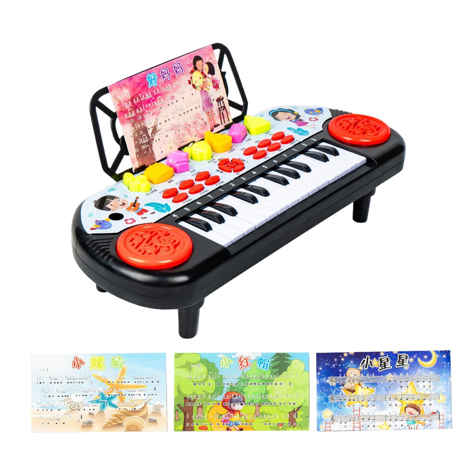 LeeQinersw 24 Keys Electronic Pianos Kids Piano Keyboard Portable Piano Electronic Keyboard Red