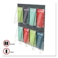 thumbnail image 5 of Deflecto Stand-Tall 8-Bin Wall-mount Literature Rack, Leaflet, 18.25" W x 3.38" D x 23.75" H, Clear/Black, 5 of 8