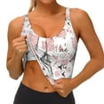 thumbnail image 4 of Lsque Paris Printed Women'S Sports Bra, Compression, Moisture Wicking, High-Impact Sports Bra For Women,Supportive sports bra-Medium, 4 of 9