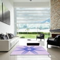thumbnail image 7 of Ahgly Company Machine Washable Indoor Rectangle Transitional Purple Mimosa Purple Area Rugs, 8' x 10', 7 of 7