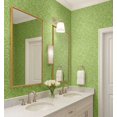 thumbnail image 4 of S4Sassy Peel & Stick Vinyl Wallpaper, Chic Willow Leaf Wallpaper Contact Paper Waterproof- Green, 25"x120", Textured Finish, Removable Wall Covering for Home Decor in Bedrooms, Renter Spaces, 4 of 9