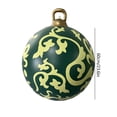 thumbnail image 2 of Bola inflable de Navidad de 60 cm, bola inflable de Navidad con brillo de PVC (estilo U), 2 of 5