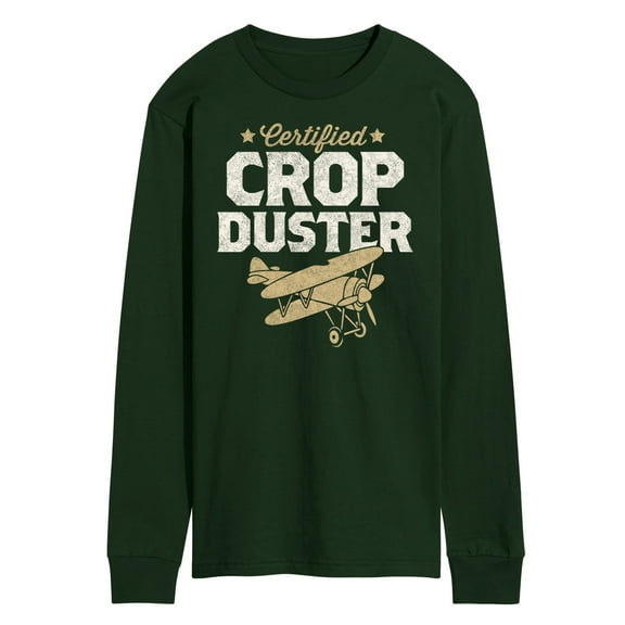 Instant Message - Certified Crop Duster - Men's Long Sleeve T-Shirt