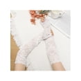 thumbnail image 6 of INSPIRE CHIC Women's Summer Driving Glove Detachable Arm Sleeves Lace Fingerless Gloves for Women One Size White, 6 of 6