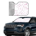 thumbnail image 3 of Kdxio Breast Cancer Awareness (4) Print Front Windshield Sun Shade,Folding Auto Sunshade for Car Truck SUV-Medium, 3 of 7