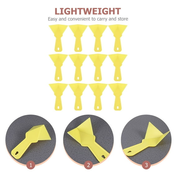 KALLORY 12pcs Internal Angled Corner Trowel Corner Knives For Drywall Finishing And Flexible Grout Removal Tools