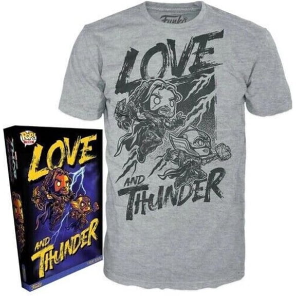 Pop Tees Thor Love and Thunder T-Shirt Size L
