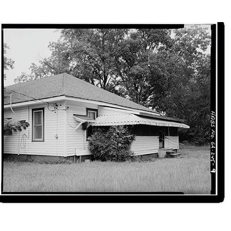 Historic Print, Jimmy Carter Boyhood Home, Old Plains Highway (Lebanon Cemetery Road), Plains vicinity, Sumter County, GA - 9, 16" x 20"