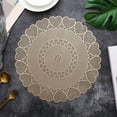 thumbnail image 2 of Sentmoon jusqu'à 60 % de Réduction sur les Cadeaux Napperons Antidérapants Résistants à la Chaleur en PVC Design Cercle Creux Style Occidental pour Protection de Cuisine Ou Salle à Manger Meilleures Offres Économiques, 2 of 7