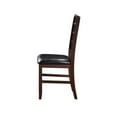 thumbnail image 3 of ACME Urbana Faux Leather Dining Side Chair in Black and Cherry (Set of 2), 3 of 6
