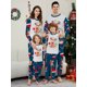 thumbnail image 2 of Pijamas familiares a juego de Navidad 2025, pijamas con estampado Merry Dear, conjunto de ropa para adultos y niños, mono de bebé + ropa para perros, 2 of 5