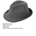 thumbnail image 2 of CSChome Chapeau Jazz Ourlet Large Bord Respirant Chapeau Jazz Pliant Accessoires de Mode Extérieure, 2 of 7