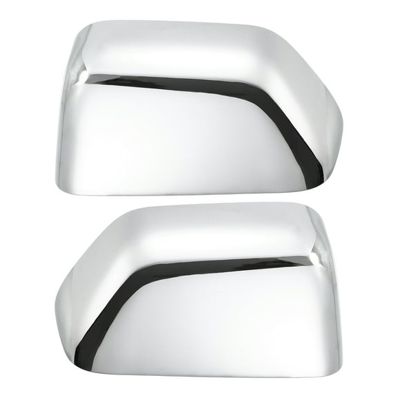 Unique Bargains 1 Pair Chrome Plated Top Half Mirror Cover for Ford F-350 Super Duty 2017-2022 for Ford F-550 Super Duty Silver