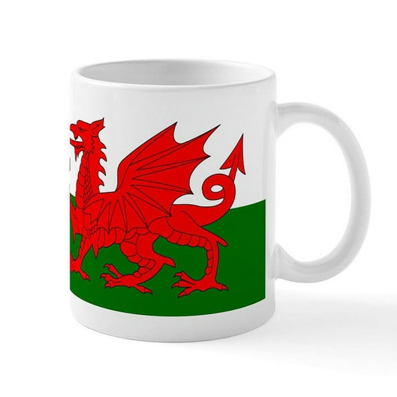 CafePress - Flag Of Wales (Welsh Flag) Mug - 11 oz Ceramic Mug - Novelty Coffee Tea Cup