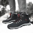 thumbnail image 3 of Bottes de Neige Antidérapantes pour Hommes Extérieur 2024 Épaissies Chaussures Décontractées pour Hommes Chaussures de Randonnée d'Hiver Plus Velours Grande Taille Bottes Imperméables, 3 of 5