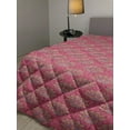 thumbnail image 2 of Lotus Down Alternative Comforter, Flower Arrangement Japanese Folklore Waterlilies on Swirled Backdrop, Microfiber Quilt for All Season, 5 Sizes, Pink Coral Pale Pink, by Ambesonne, 2 of 3