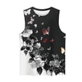 thumbnail image 3 of Snorda Débardeurs pour Femmes Grande Taille Mode Féminine Décontractée Été Imprimé Sans Manches Col Rond Haut Blouse Débardeur P-5TG, 3 of 5