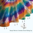 thumbnail image 6 of Rainbow Tie Dye Mandala Pattern Shower Curtain 72"x72" ,Bathroom Decorative Shower Curtains Set with 12 Hooks,Modern Waterproof Washable Shower Curtain, 6 of 6