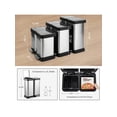 thumbnail image 5 of Eastvita Safe 16 Gal Dual Trash Can Recycle Bin with 2 Compartments 2 Pedals Soft - Close Lid Airtight Design for Home Office Business, 5 of 5