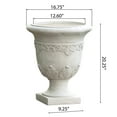 thumbnail image 3 of Noble House Lynette Antique Moroccan 20-inch Urn Planter, Antique White, 3 of 4