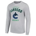 thumbnail image 2 of Men's Starter Heather Gray Vancouver Canucks Logo Long Sleeve T-Shirt, 2 of 3