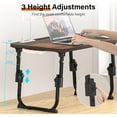 thumbnail image 2 of Laptop Desk for Bed Height Adjustable, Lap Bed Table with USB/Storage Drawer/Cup Holder/Tablet Stand/Book Shelf, Foldable Breakfast Tray Portable for Reading Writing, Sofa & Floor, 2 of 6