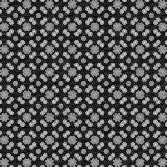 Ahgly Company Indoor Square Patterned Midnight Gray Area Rugs, 8' Square