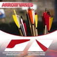 thumbnail image 3 of Uxcell Arrow Vanes, Turkey Feather Fletching Shield Cut Archery Fletch Right Wing Red, 3 of 5