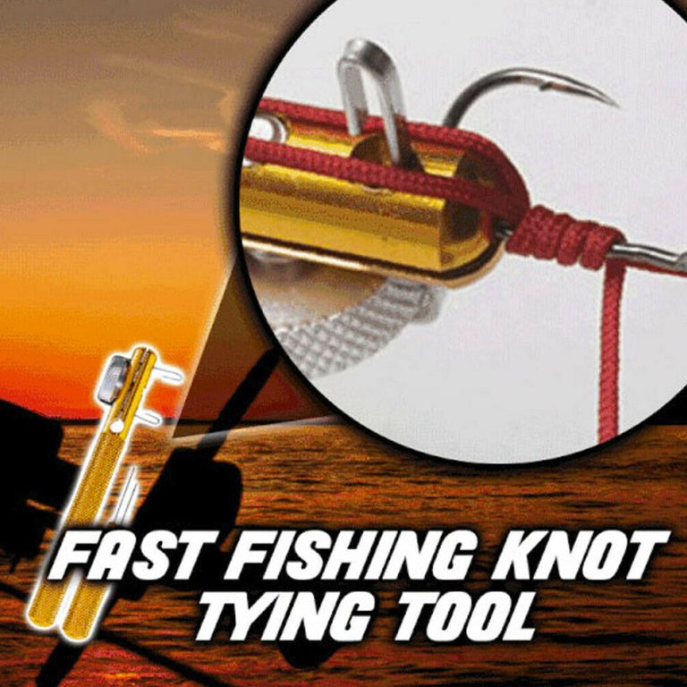 1Pc Fishing Hook Tying Tool, Aluminum Alloy Fishing Knot Ring With