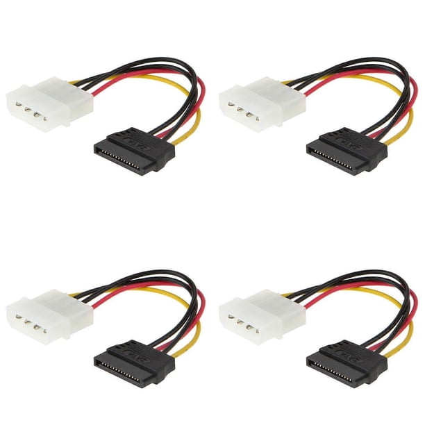 IDE 4Pin To 15Pin Female Power Cable 15p To 4p Floppy Drive Port Power Cable Converter For Computer Accessories