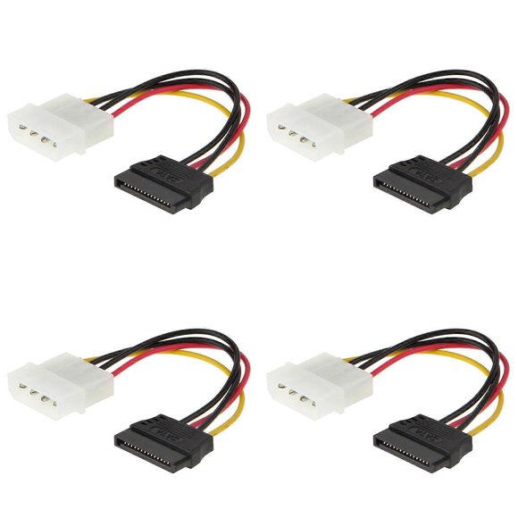 IDE 4Pin To 15Pin Female Power Cable 15p To 4p Floppy Drive Port Power Cable Converter For Computer Accessories