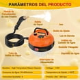 thumbnail image 2 of Zerdie Limpiador de Vapor de Alta Temperatura y Alta Presión, Limpiador de Vapor Portátil Ajuste de 6 Engranajes, Máquina de Limpieza Portátil de Alta Temperatura, Steam Cleaning Machine, 2 of 5