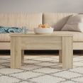 thumbnail image 1 of vidaXL Coffee Table Sonoma Oak 79x49x41 cm Engineered Wood, 1 of 5