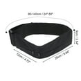 thumbnail image 2 of Unique Bargains 1 Pc Portable Double Pocket Running Waist Pack for Hiking Gym Polyester Black, 2 of 4