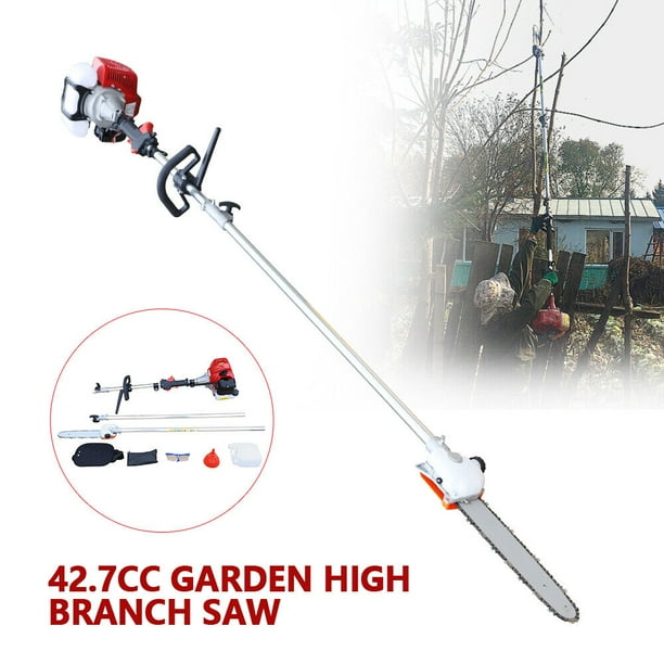 42.7CC 2 Stroke Gas Powered Pole Saw Split Shaft Chainsaw Pruner