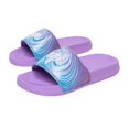 thumbnail image 1 of Hype - Chanclas Marble Slip-on Diseño Escritura para Niños/Niñas (Morado, Cerceta), 1 of 5