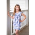 thumbnail image 2 of Millie Loves Lily Girls Orchid Butterfly Print Top and Stripe Short Set Big Girls,Size 10,2-PCS, 2 of 4