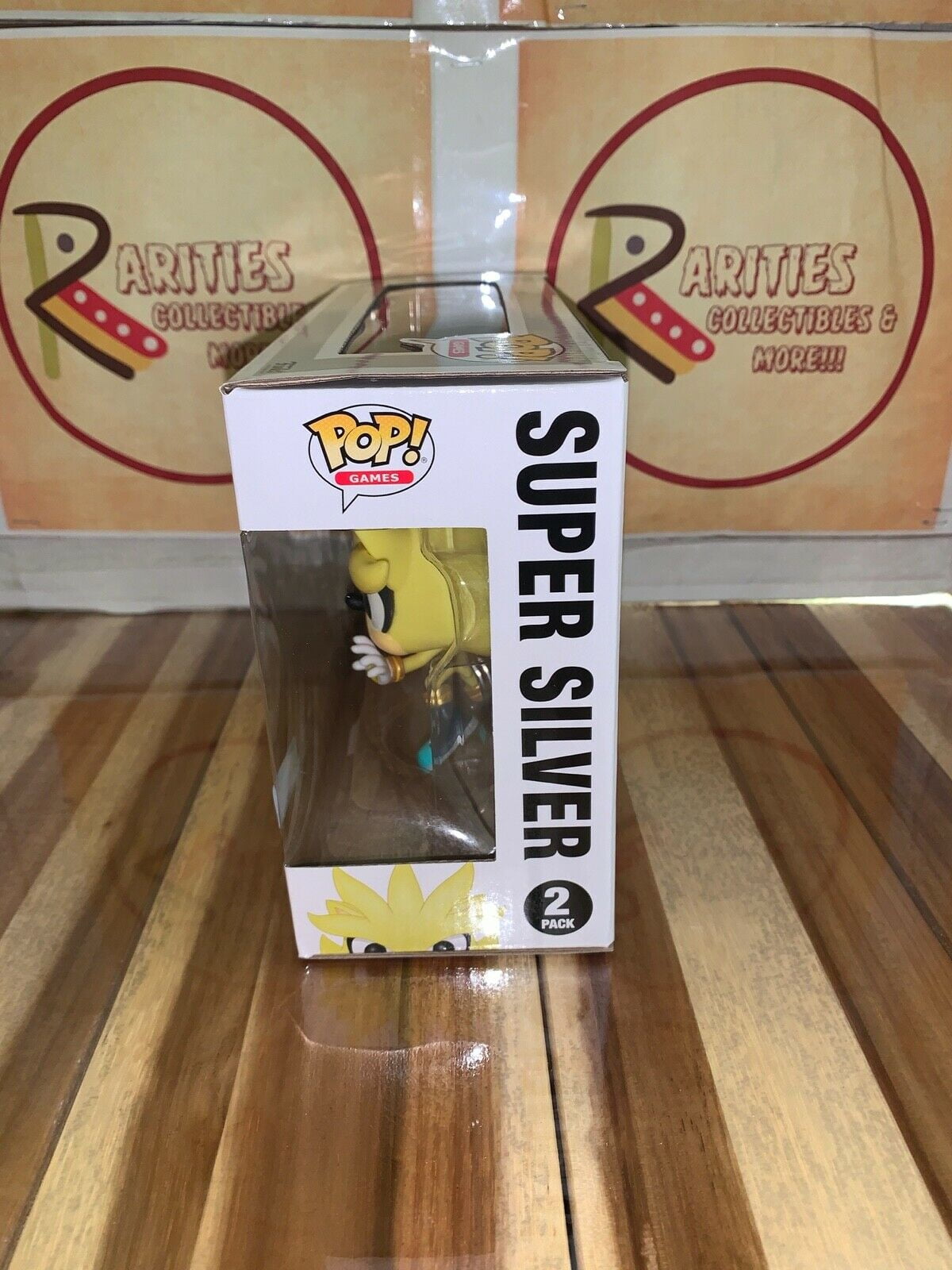  Funko Pop! Sonic The Hedgehog Super Silver and Super Tails 2  Pack 2020 Summer Convention Exclusive : Toys & Games