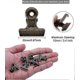 thumbnail image 3 of Antique Brass Small Bulldog Clips 30pack Hinge Clip 1 Inch Metal Binder Clips Silver Paper File Clips For Magazines Office And Home Kitchen (bronze, 3 of 5