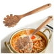 thumbnail image 2 of Cuchara de madera para pasta, tenedor para espaguetis, utensilios largos para servir pasta, cuchara para espaguetis de teca, tenedores para pasta, espátula para espaguetis, cuchara, 2 of 8