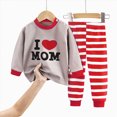 thumbnail image 5 of NOLDARES Little Boys Girls' Pajamas Sets Dinosaur Toddler Pjs Cotton Kids Sleepwear Fall Winter 6-12 Months 12-24 Months 2t 3t 4t 5t 6t 7t 8t 9t Children,Red,4-5 Y, 5 of 5