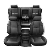 Full Set Seat Covers Replacement Fit for Chevy Silverado GMC Sierra Crew Cab 2007-2013