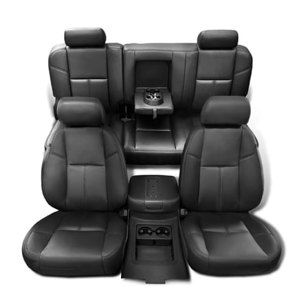 Full Set Seat Covers Replacement Fit for Chevy Silverado GMC Sierra Crew Cab 2007-2013