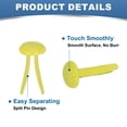 thumbnail image 4 of Uxcell 1000Pcs Paper Brass Fasteners Split Pins Yellow 0.2 x 0.35", 4 of 7