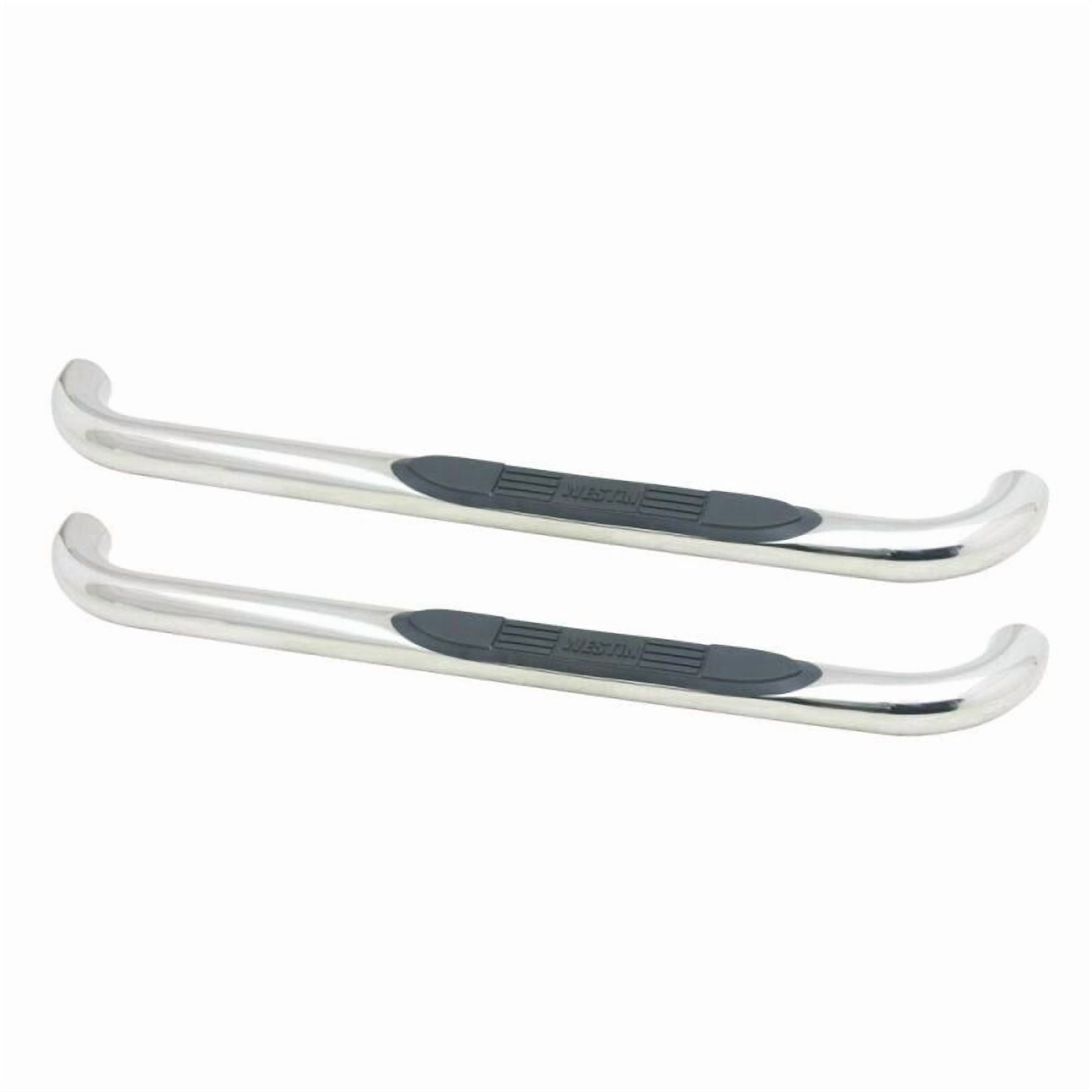 Westin 23-2320 E-Series 3" Round Nerf Step Bars - Polished Stainless Steel Fits select: 2002-2003 DODGE RAM 1500, 2003-2005 DODGE RAM 2500