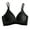 A Black, variant on Bras for Women Casual Comfort No Underwire Seamless Push Up Full Coverage Support Lift Bralette Cute Printed Sport Everyday Tshirt Bra Coffee M