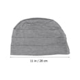 thumbnail image 4 of HERFIER Night Hat, Elastic Bonnet Cover for Sleeping, 2Pcs (White Gray), 4 of 8