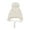 #1_Beige, variant on Women’s Cute Pom Pom Knit Beanie Slouchy Winter Hat with Bow Detail and Ear Flaps Soft Warm One Size Fits Most School Outdoor Headwear