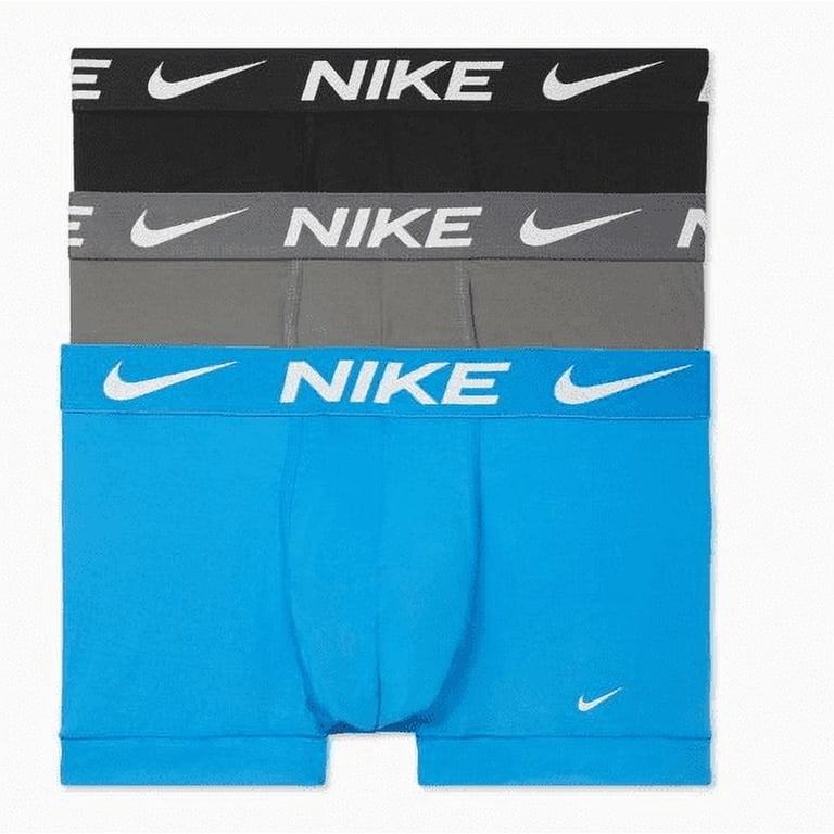 Men's Nike 3-Pack Dri-FIT Essential Microfiber Trunks Color: Blue